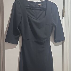 Chic Navy Long Sleeve Dress